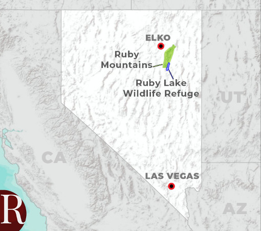 ruby mountains map