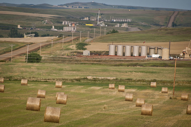 Fields with well pads