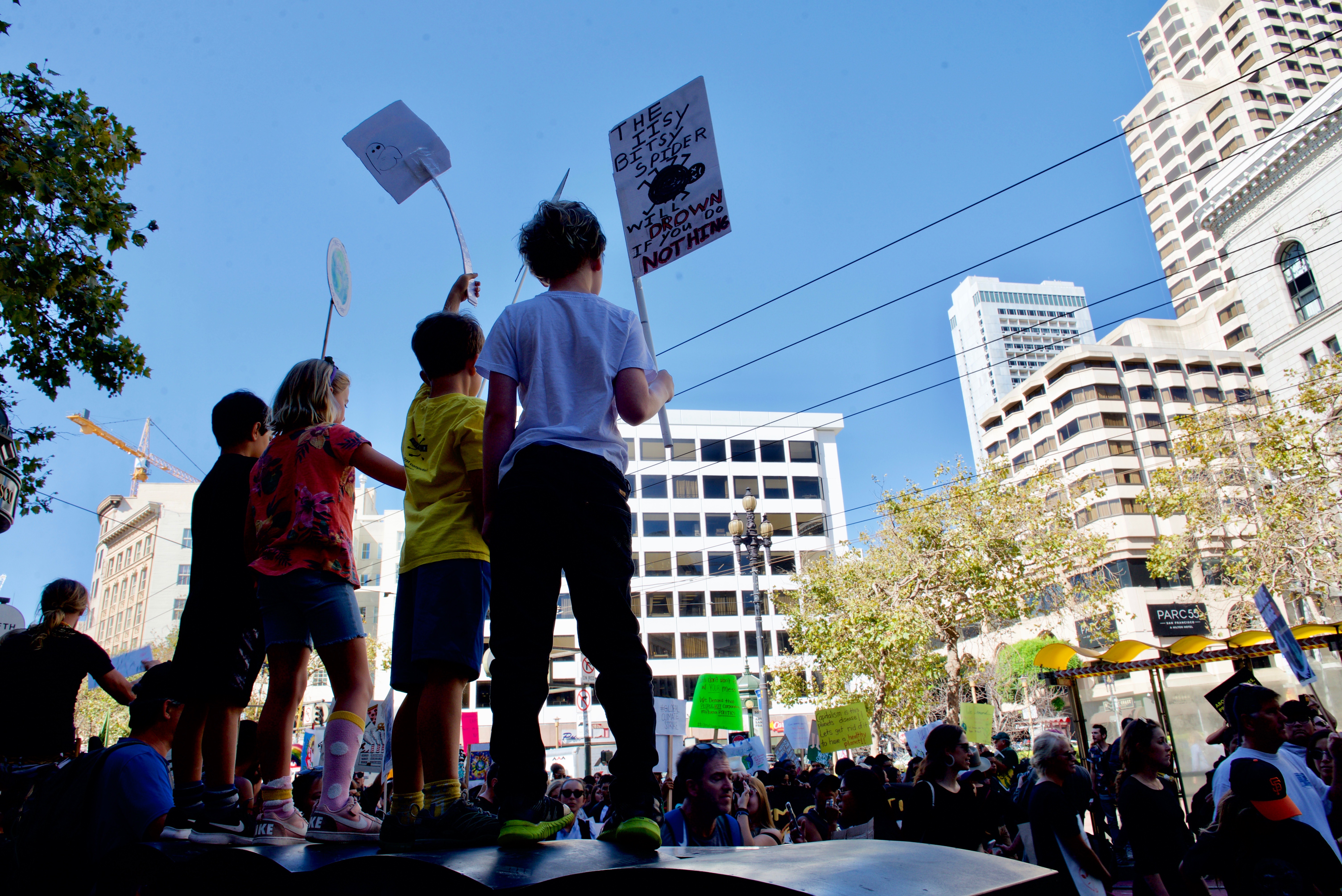 Young protesters