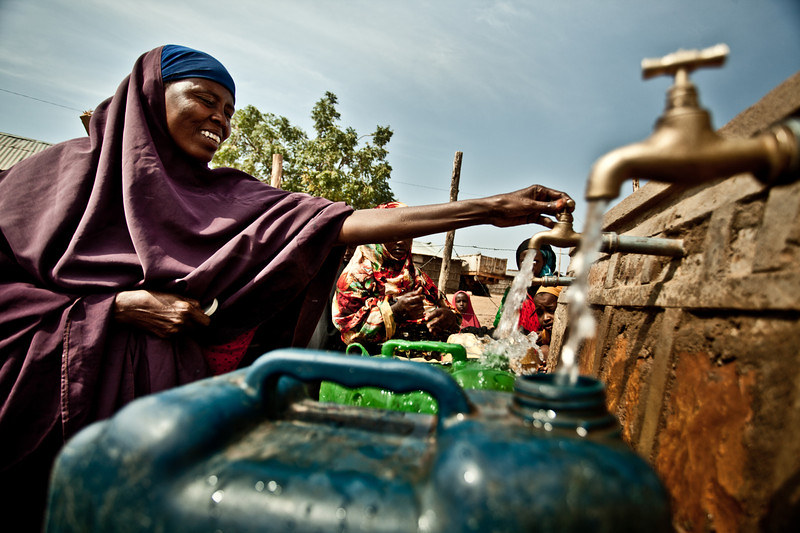 filling water jugs