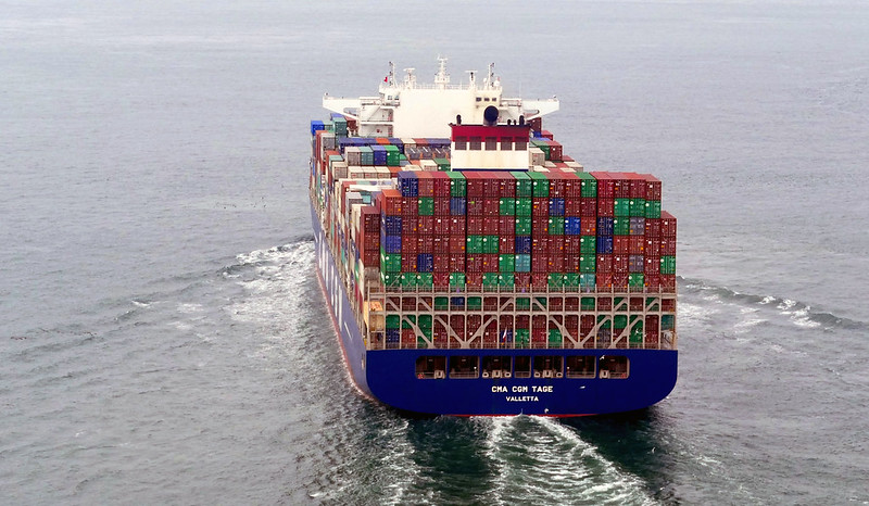 cargo vessel on the water