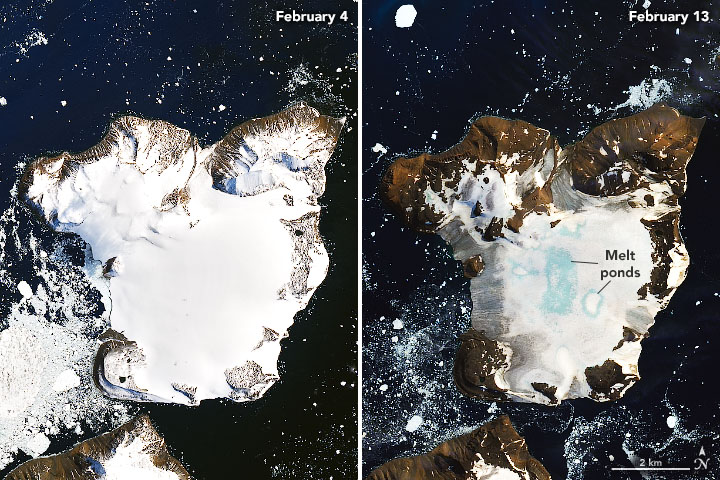 Antarctica melting