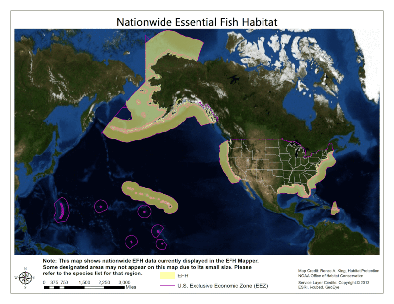Essential fish habitats