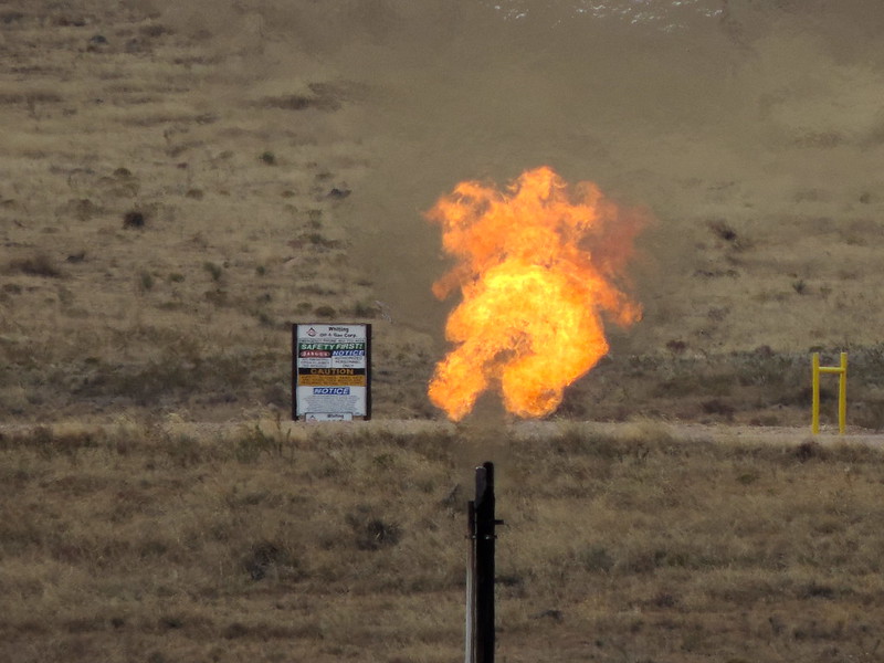 Flame from oil/gas flare