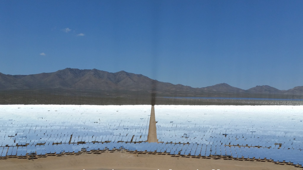 solar panels catching the sun