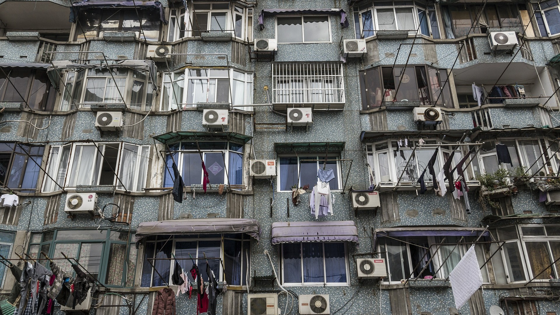 buildings with a/c units