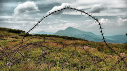 barbed wire carpathians ukraine