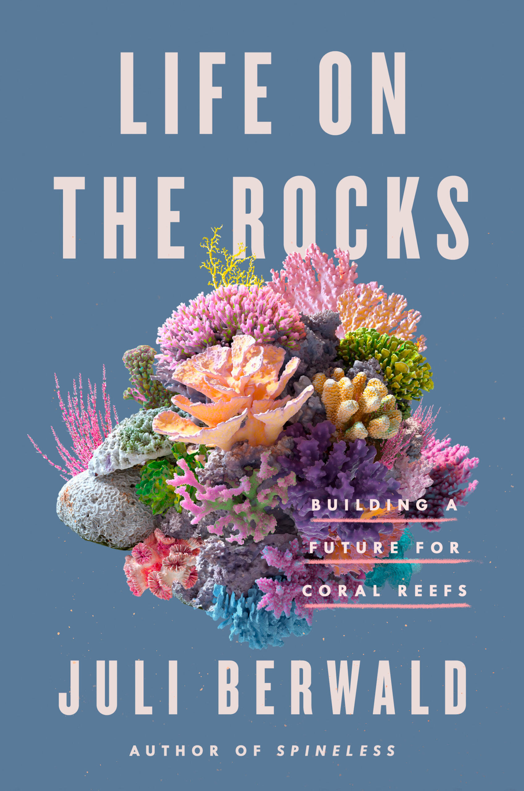 book cover, picture of colorful coral